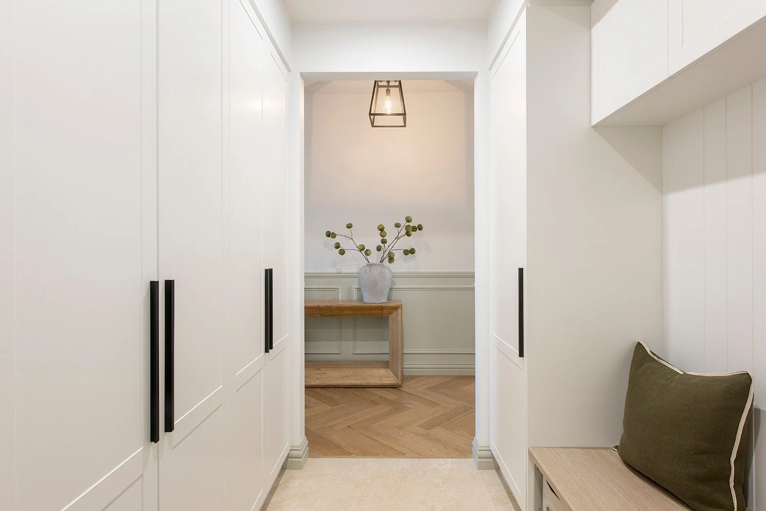 Rostrevor Residence

Mudroom - a transition space when arriving home via the garage. Somewhere to set down bags, take off shoes and coats before moving through to the rest of the house.

#interiordesign #interiors #design #adelaideinteriordesign #ade