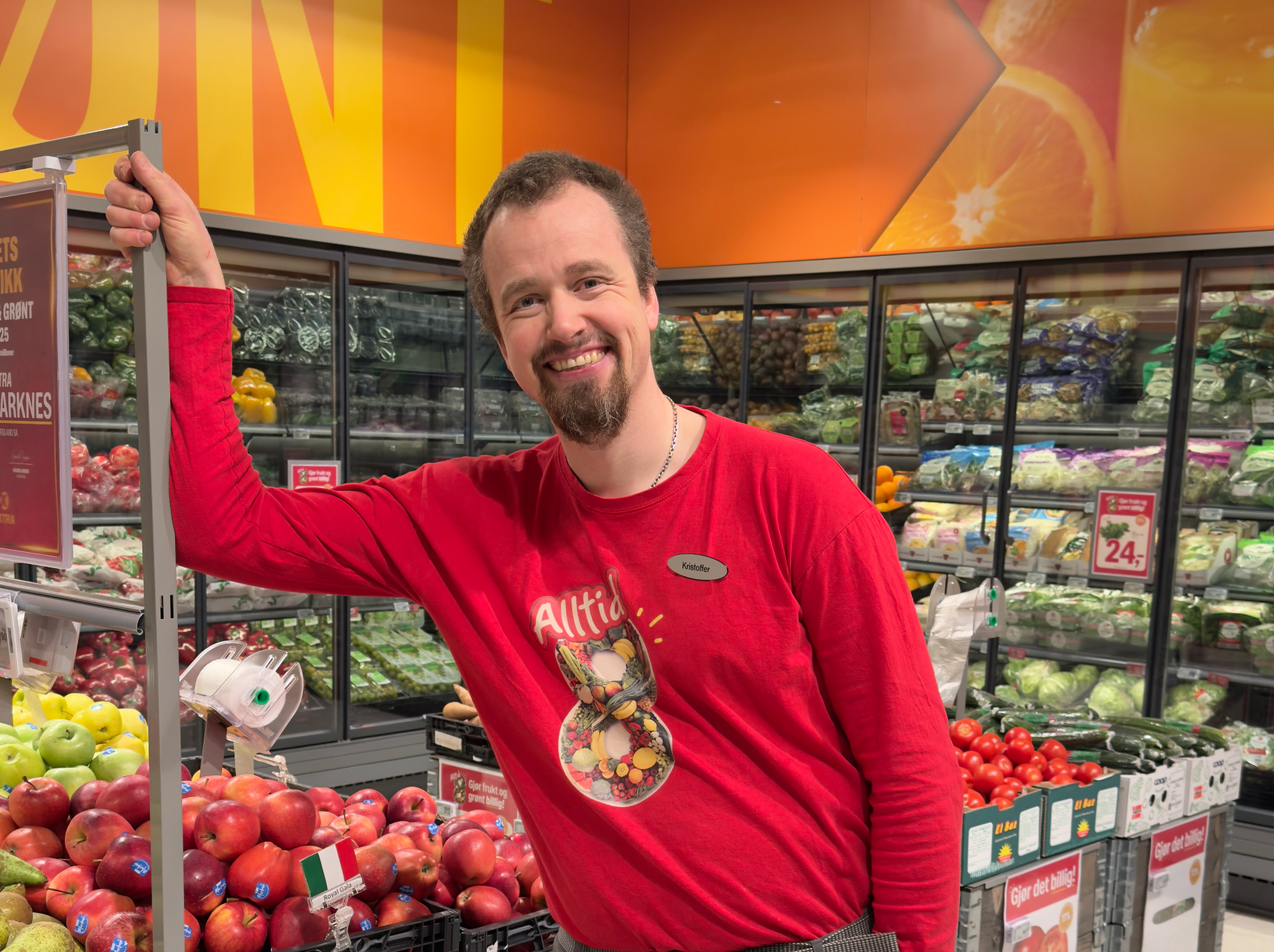 Engasjert, positiv og alltid på – Kristoffer Myrland er Coop Nordlands nye Stjernekollega