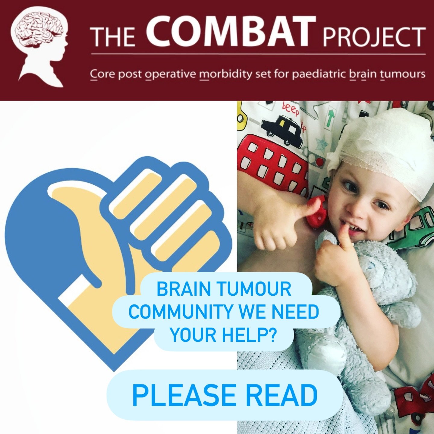 Help Shape What Truly Matters After Brain Tumour Surgery

At Thumbs Up For Charlie, we&rsquo;re asking the brain tumour community to help shape the outcomes that really matter after surgery &mdash; from the patient and family perspective, as well as 