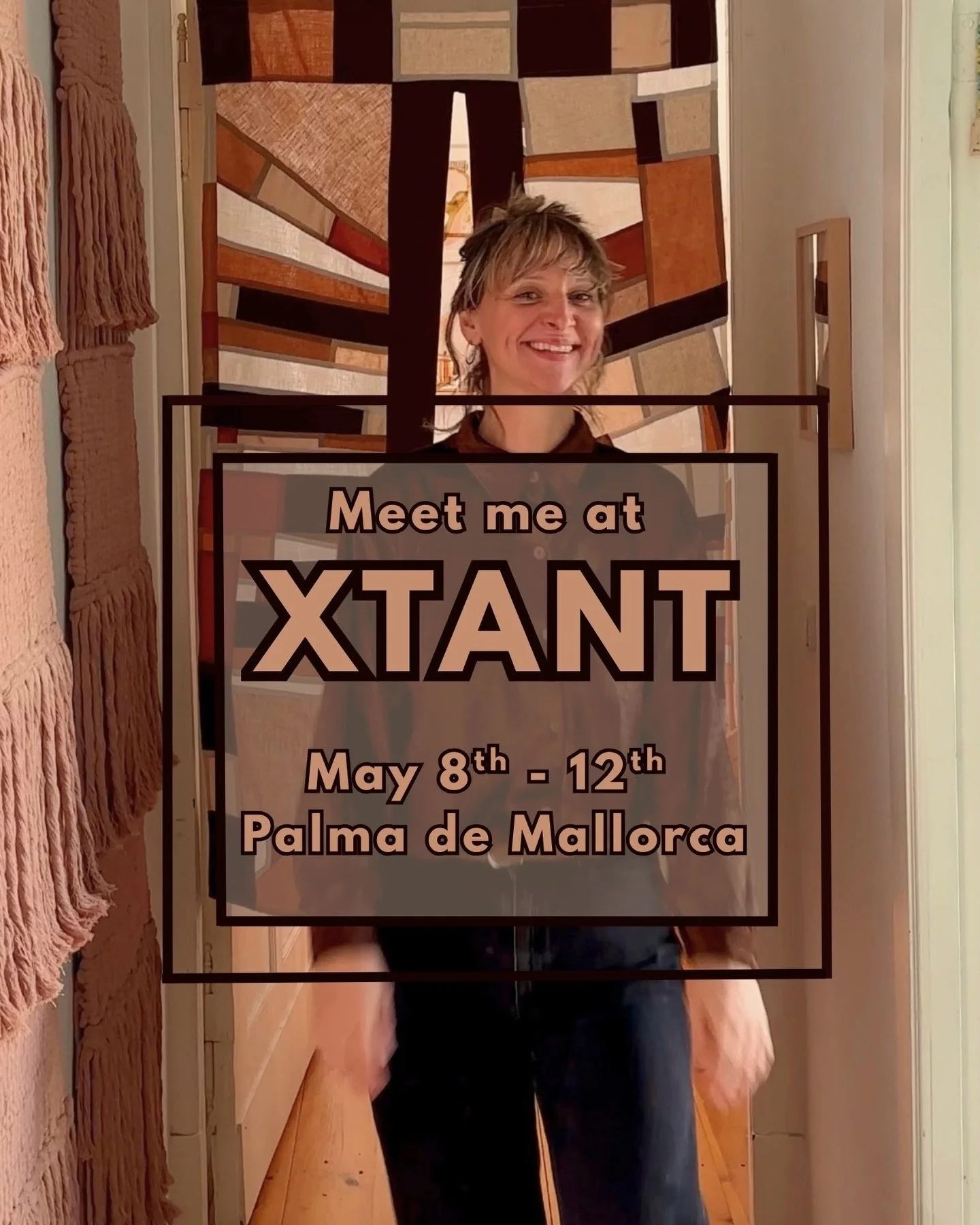 Excited to share my work at the 7th edition of @_xtant_ in Palma de Mallorca these coming days. If you are around please join this annual celebration of textile arts and make sure to come and si hi! 👋🏽 

Location: @palaucanvivot 
Date: May 8th - 12