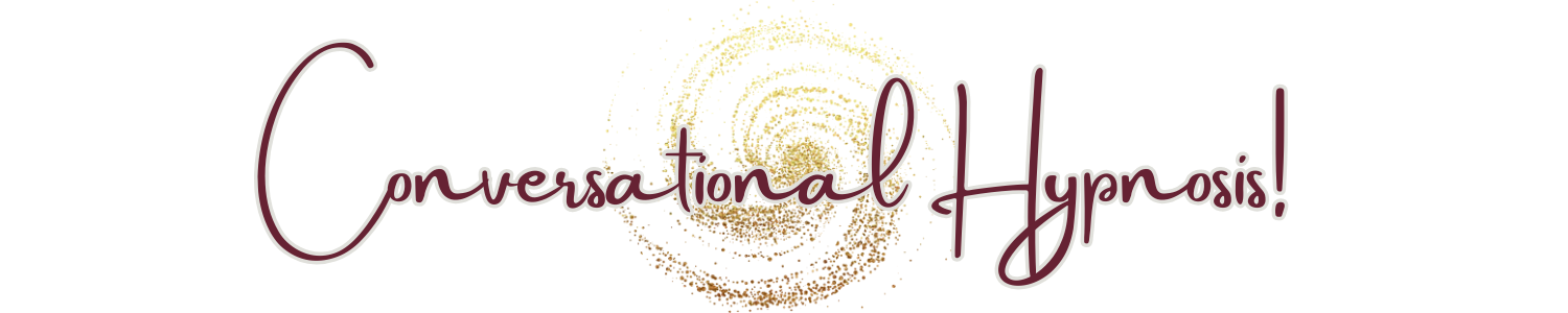 Graphic reads 'conversational hypnosis'