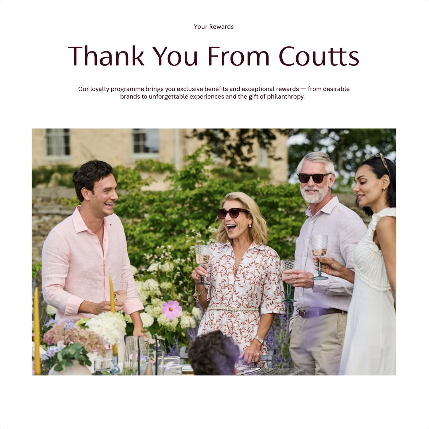Coutts website: rewards