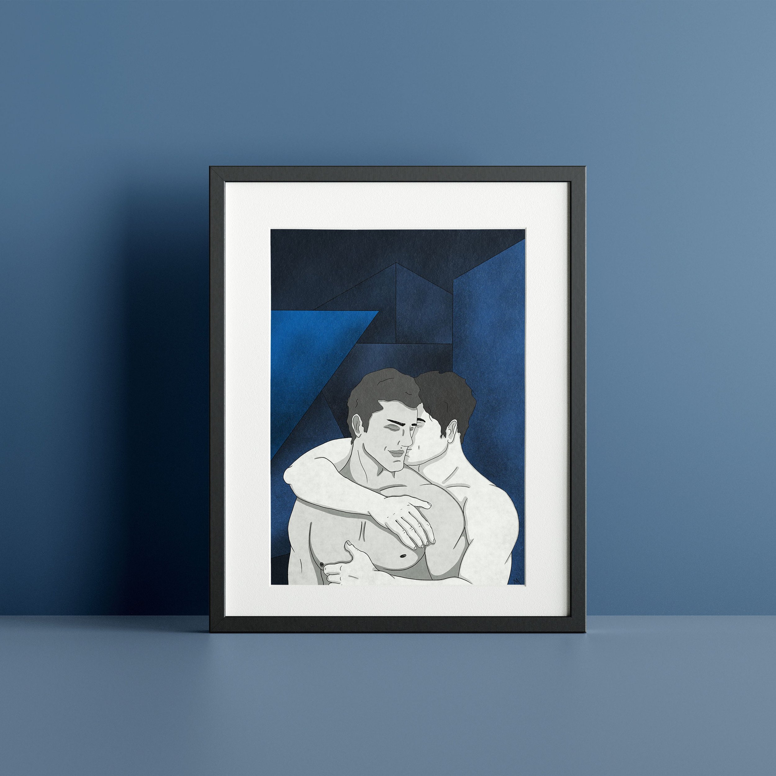 Blue Lovers - A3/A4 Fine Art Print