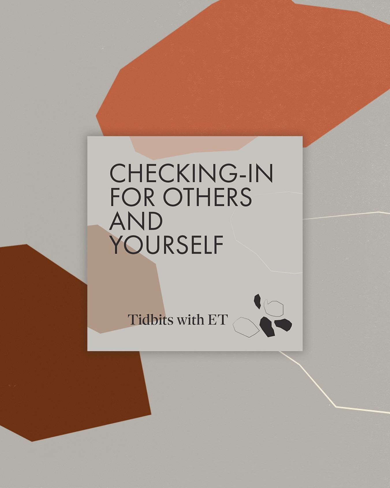 The feeling of being checked on can be a great feeling for some. It&rsquo;s a safe place many feel willingly can be themselves through open conversation about what&rsquo;s going on in their lives. 

Checking-in for Others and Yourself out now 🎧

🔗 