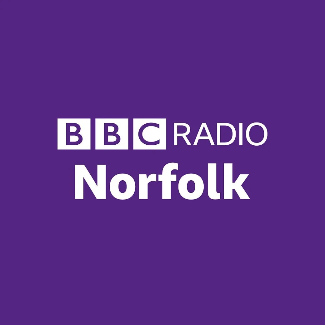 BBC Radio Cambridgeshire, Norfolk & Suffolk, with Louise Hulland, Listen on BBC Sounds App, 28th September 2023, 17:23-29 (From 3 hrs 23 - 29mins). 