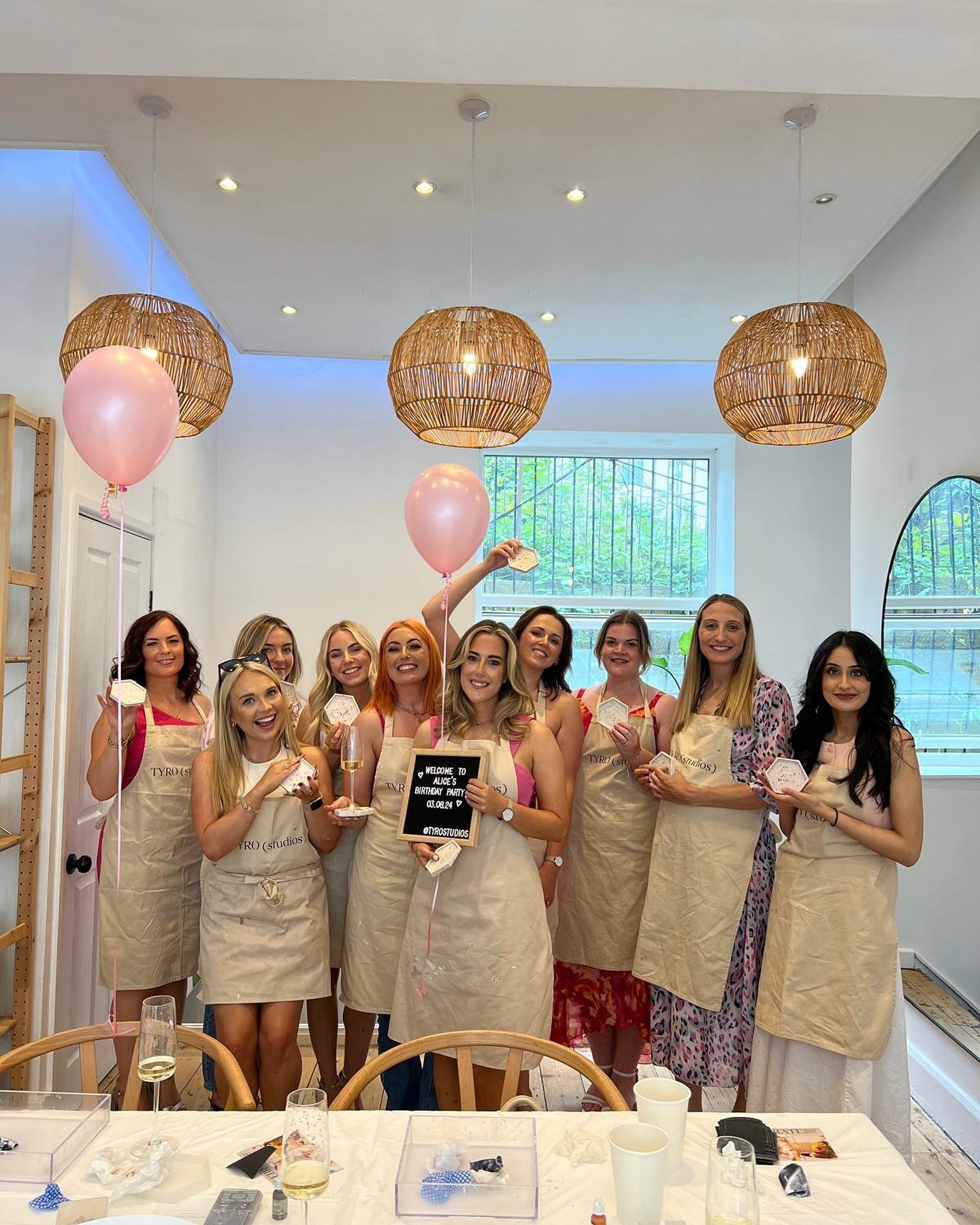 Happy Birthday Alice, we hope you had an awesome day. 

Our celebrations include private hire of our studio, a 2 hour creative workshops, unlimited sparkling wine 🥂 and/or non-alcoholic drinks, a gorgeous birthday cake 🎂 and balloons 🎈 

Have you 