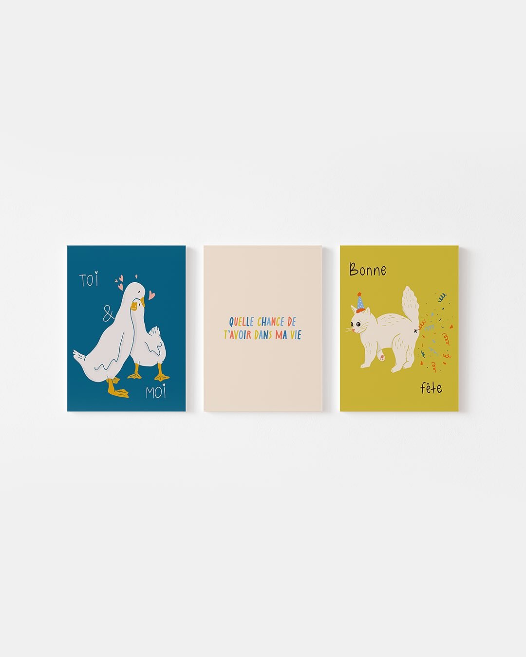 Il &eacute;tait grand temps de renouveler les cartes de souhaits sur ma boutique 💌

Pour l&rsquo;occasion, le Printemps m&rsquo;a inspir&eacute; les couleurs et les illustrations 🤭

J&rsquo;esp&egrave;re que vous allez les aimer. Rendez-vous dans m
