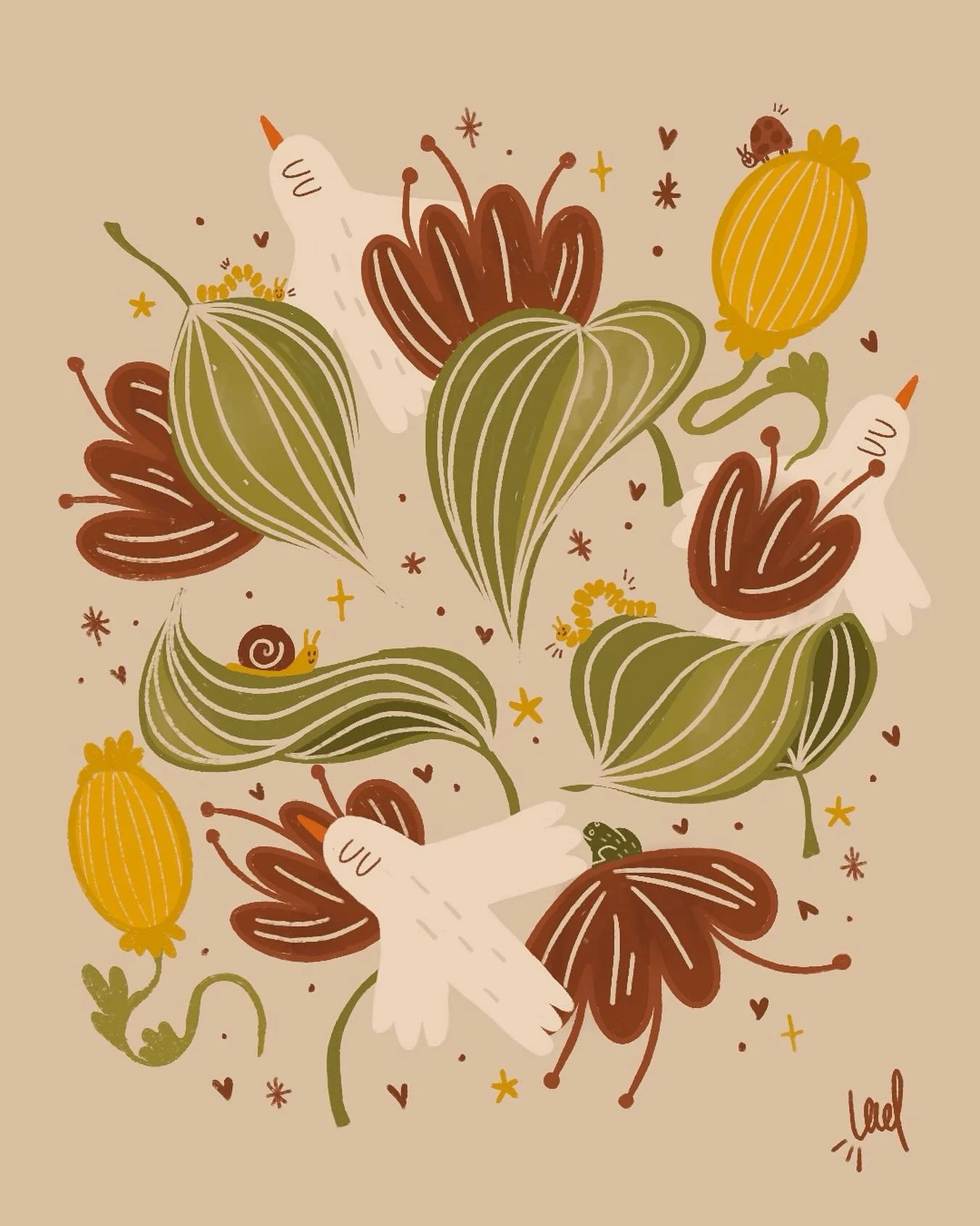 Day 8 of #peachtober : LEAF 🍂

#peachtober25 #peachtober25leaf #illustration #illustrator #mtlartist #mtlart