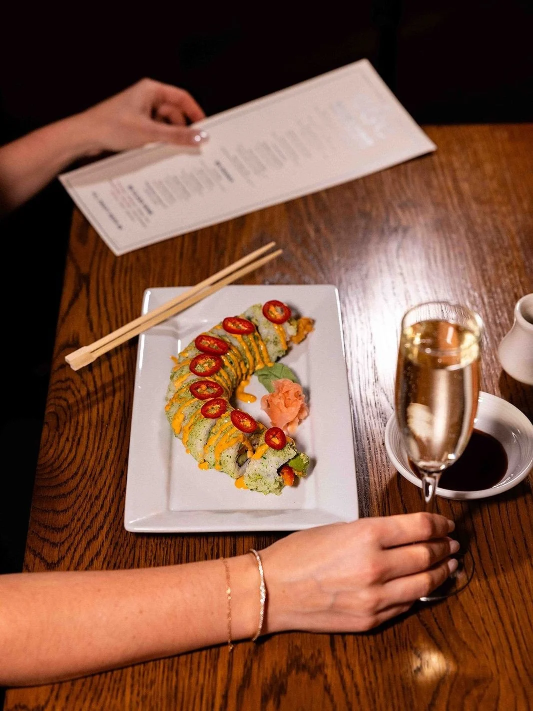 Celebrating Monday, over social hour.