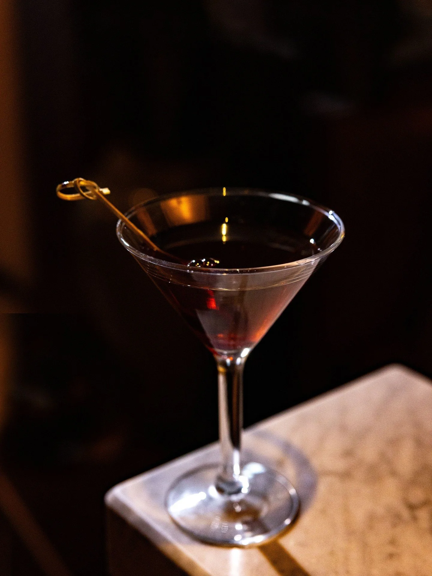 tonight in a martini glass.