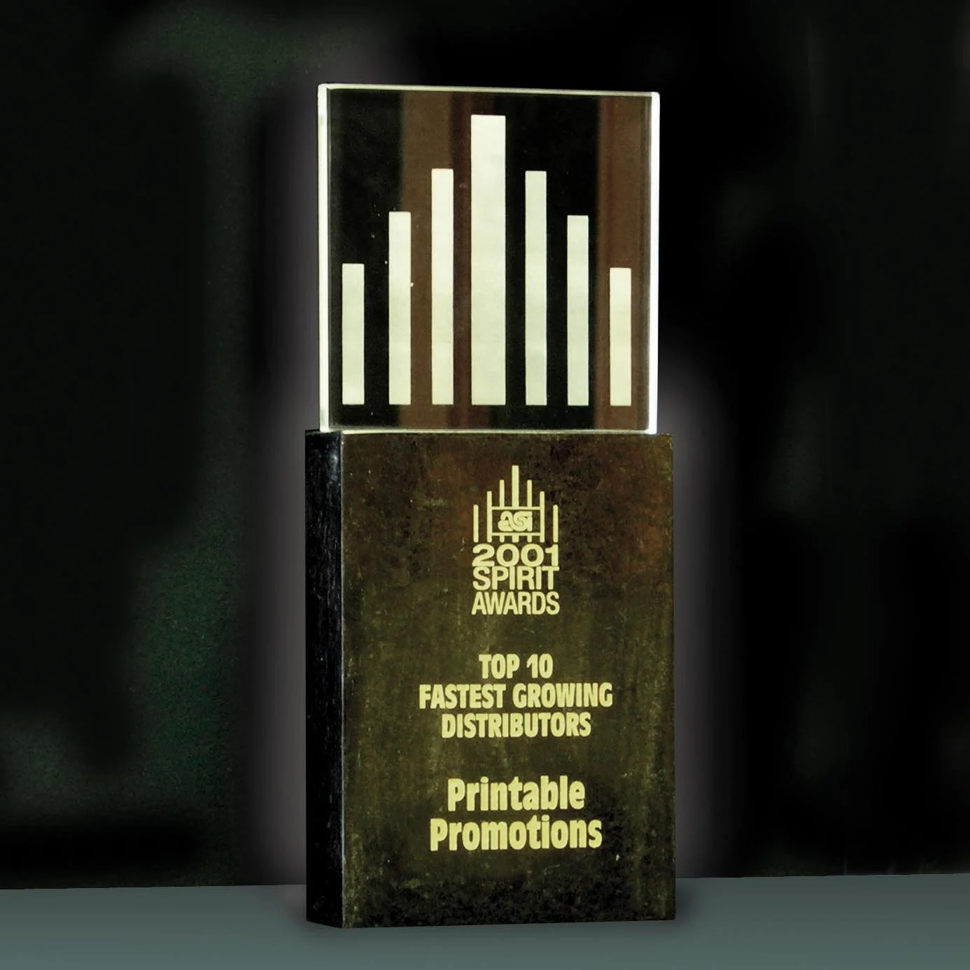 2001 ASI Spirit Award - Top 10 Fastest Growing Distributors