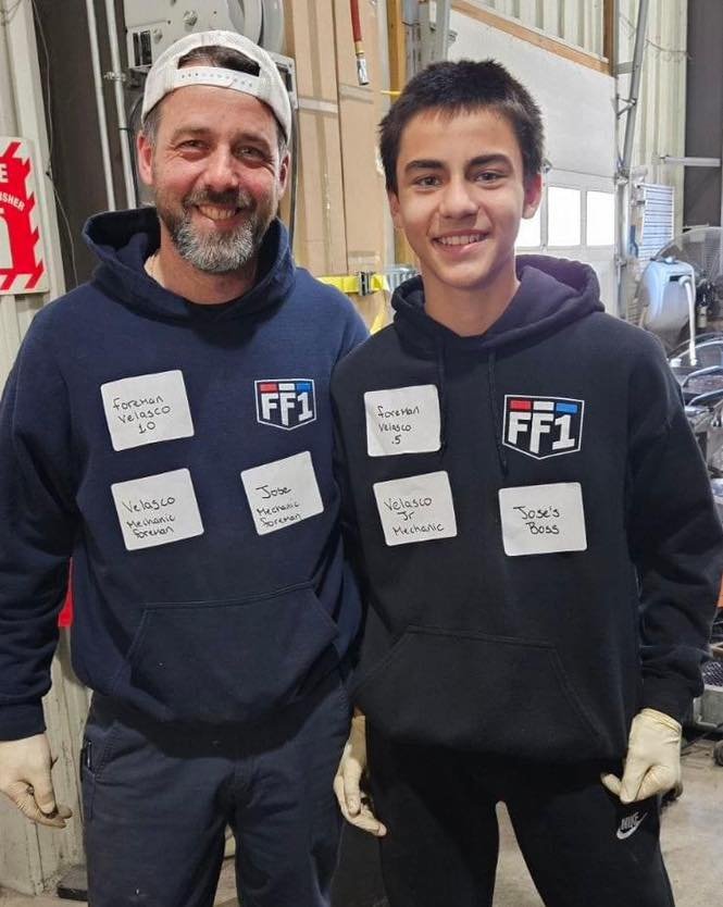 #takeyourkidtoworkday today at the FF1 shop!! With a full shop we can always use an extra Jose!! 

#FF1Family #ff1nj #jobtown #firetrucksofamerica #ferrarafire #ferrarafireappartus #fireapparatus #tanker #rescuetrucks #minipumper #rescuetruck #fireap