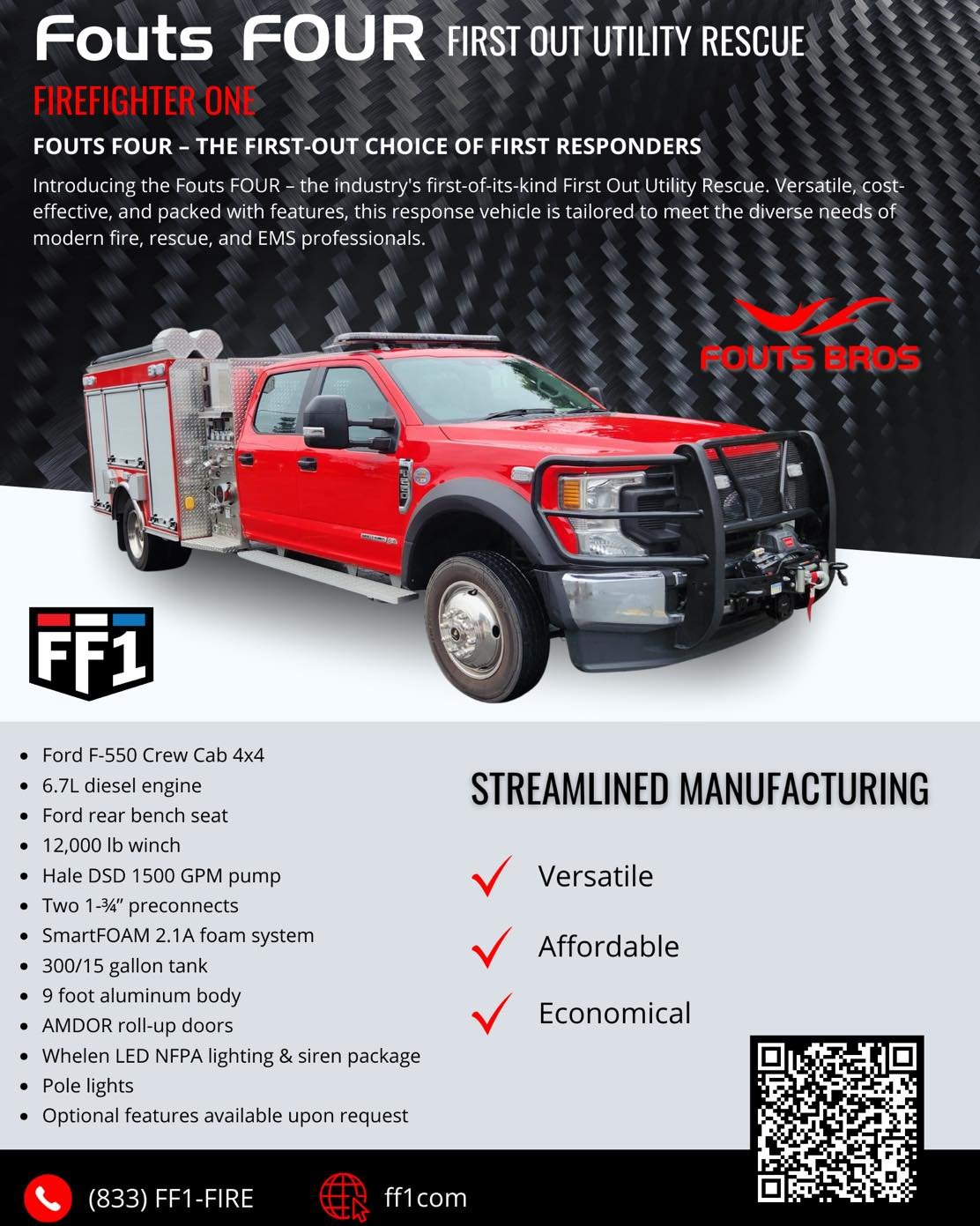 The Fouts Bros First Out Utility Rescue, otherwise known as the Fouts FOUR is available now! We are currently setting up demos for the summer with this &ldquo;ready for everything&rdquo; truck! Ready to set up your visit, Talk to us! 

@foutsbros 
#f