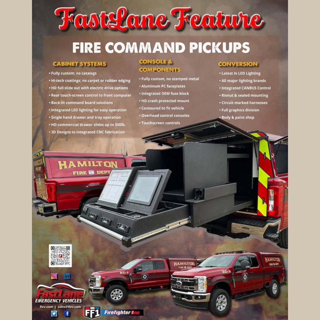 Command the scene with FastLane Emergency Vehicles' top-tier pickups! 🚨💨 Don't settle for less when it comes to your command vehicles. DM us for more info! #FastLane #CommandVehicles #EmergencyResponse