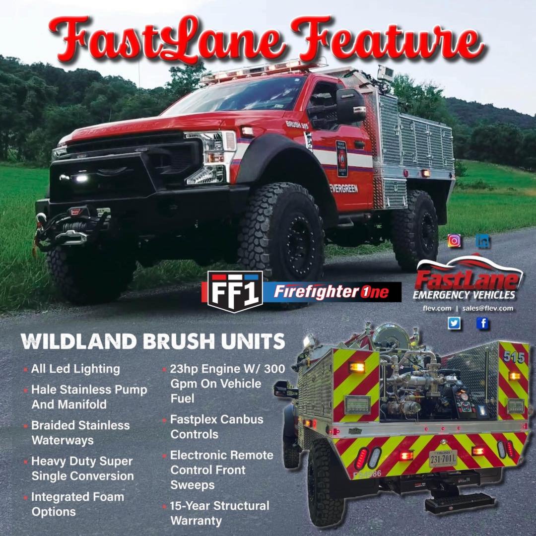 Check out this wildland brush truck! Designed by FastLane Emergency Vehicles this truck can solve all of your wildland and brush fire needs! Reach out to is for more info on this unit!

@fastlane_ev 
#fastlane #fastlaneev #wildland #wildlandfirefight