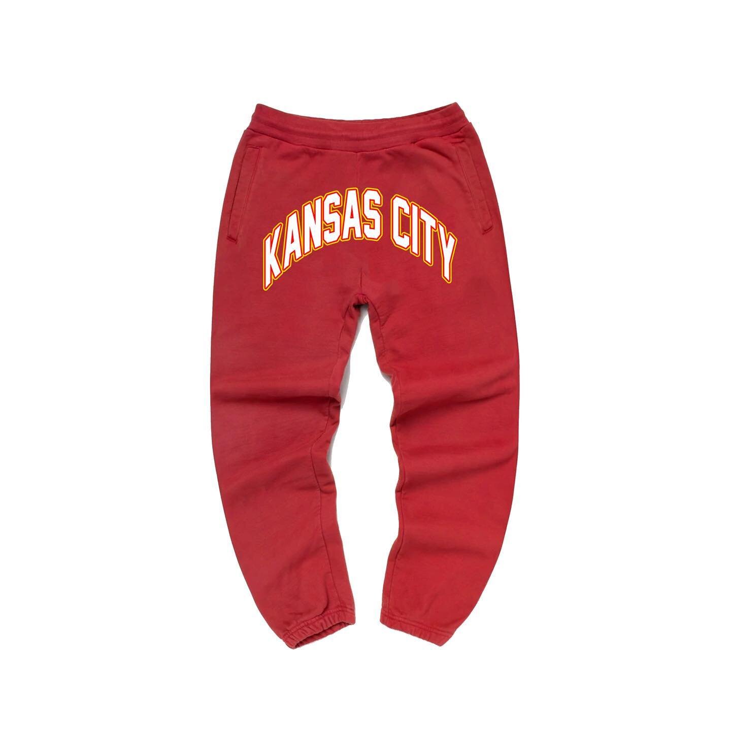 Kansas City sweatpants are available now! Will only be available for the next 72 hours, so get them before they&rsquo;re gone!