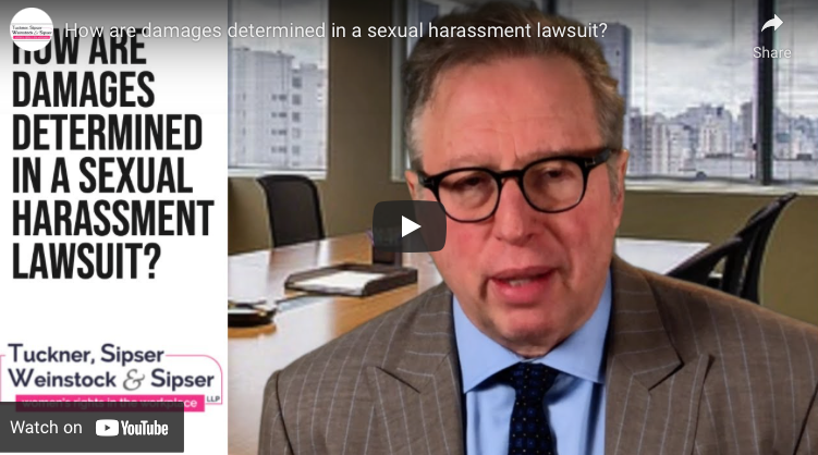 How are damages determined in a sexual harassment lawsuit?
