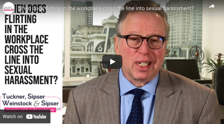 When does flirting in the workplace cross the line into sexual harassment?