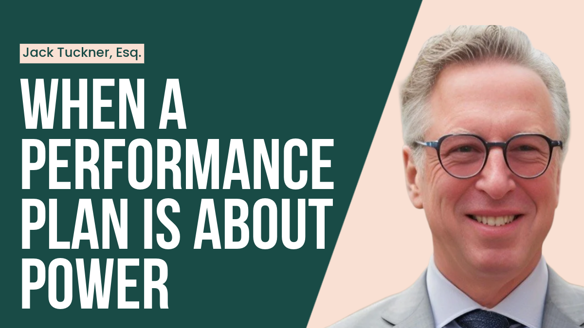 When a Performance Plan Isn’t About Performance: A Survival Guide for Executive Women