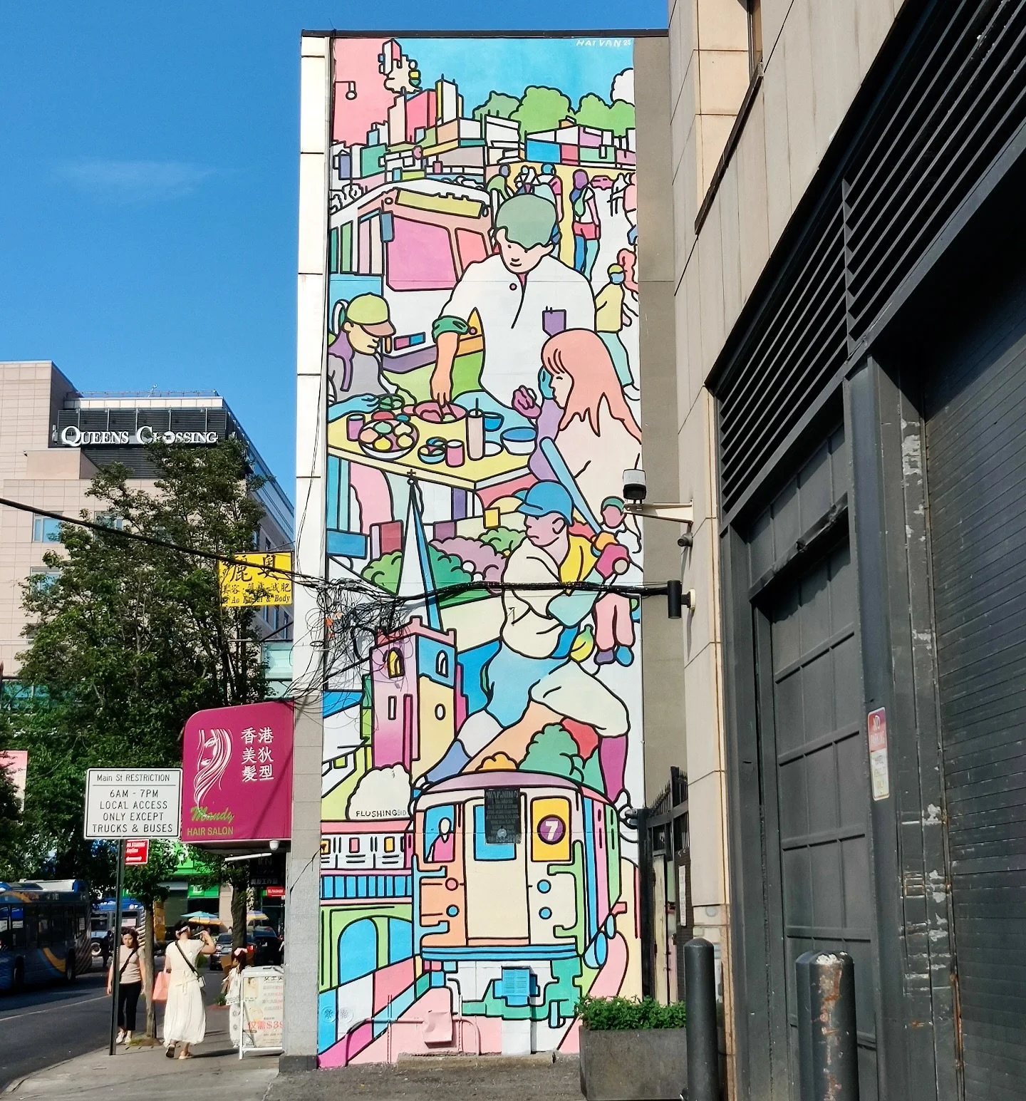 🎨 New mural alert in Downtown Flushing!

We&rsquo;re thrilled to share this vibrant new artwork by @boykong , now lighting up the side of Downtown Flushing. This piece celebrates the rhythm, color, and culture of Flushing&mdash;from bustling street 