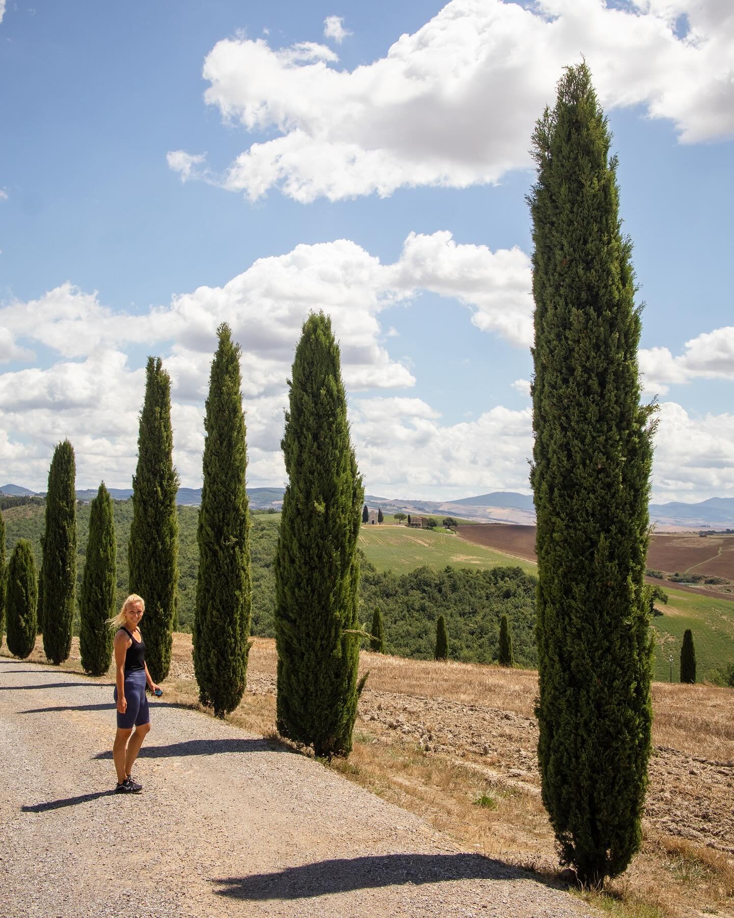 How To Actually Stick To Your Wellness Goals ⤵️

Standing tall between these majestic cypress trees in Tuscany, it hit me that if you can approach your wellness goals like the sturdy cypress trees - grounded, and resilient even in harsh weather condi