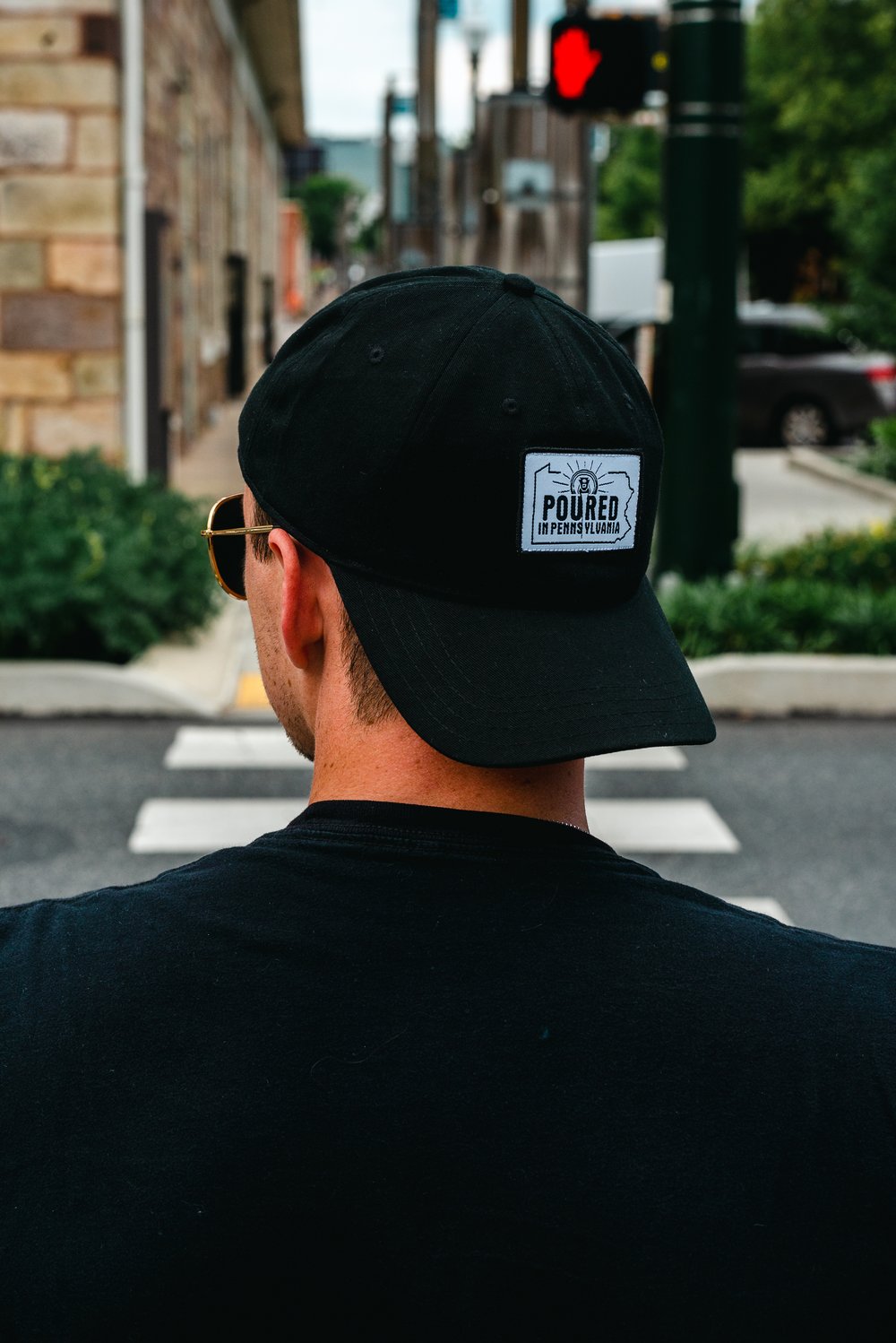 Poured in PA Black Twill Adjustable Hat — Poured In Pa