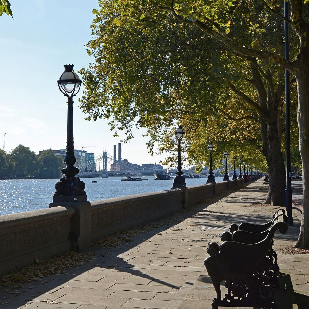 A glimpse of sunshine beckons us outdoors. With shoes on and spirits high, it&rsquo;s time to hit the streets, beginning with our beloved spot, Chelsea Embankment. From here, enjoy the view of Albert Bridge, or venture across to Battersea Park for a 