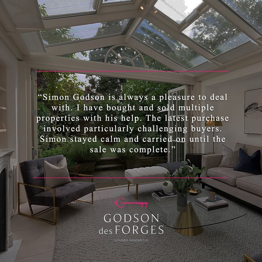 It&rsquo;s always a joy to receive kind words from clients. At Godson des Forges, we endeavour to provide responsive, intuitive and succinct advice, and testimonials such as this are greatly appreciated. 

#godsondesforges🔑 #londonhomes #primeproper