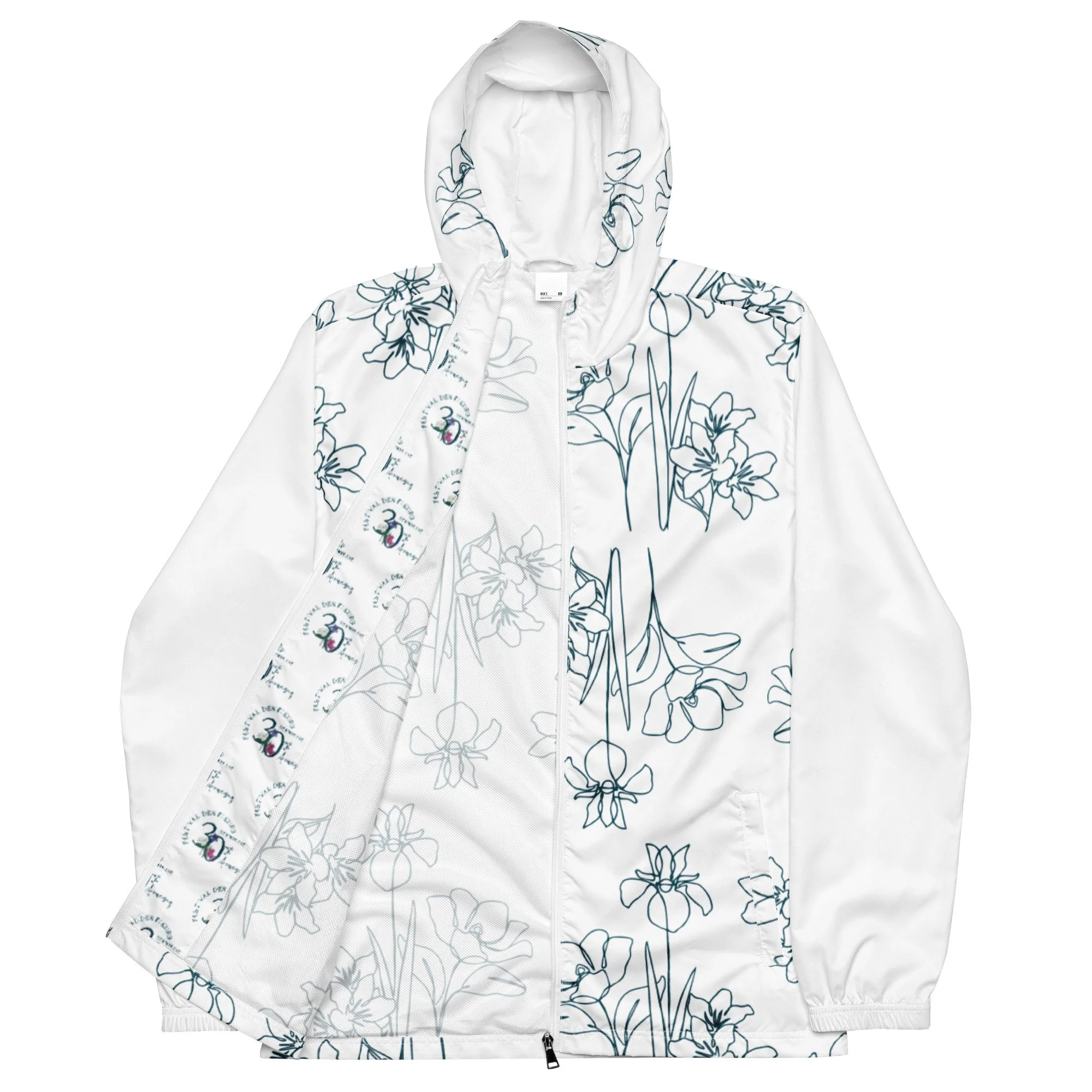 30th Outlined Fleurs Windbreaker