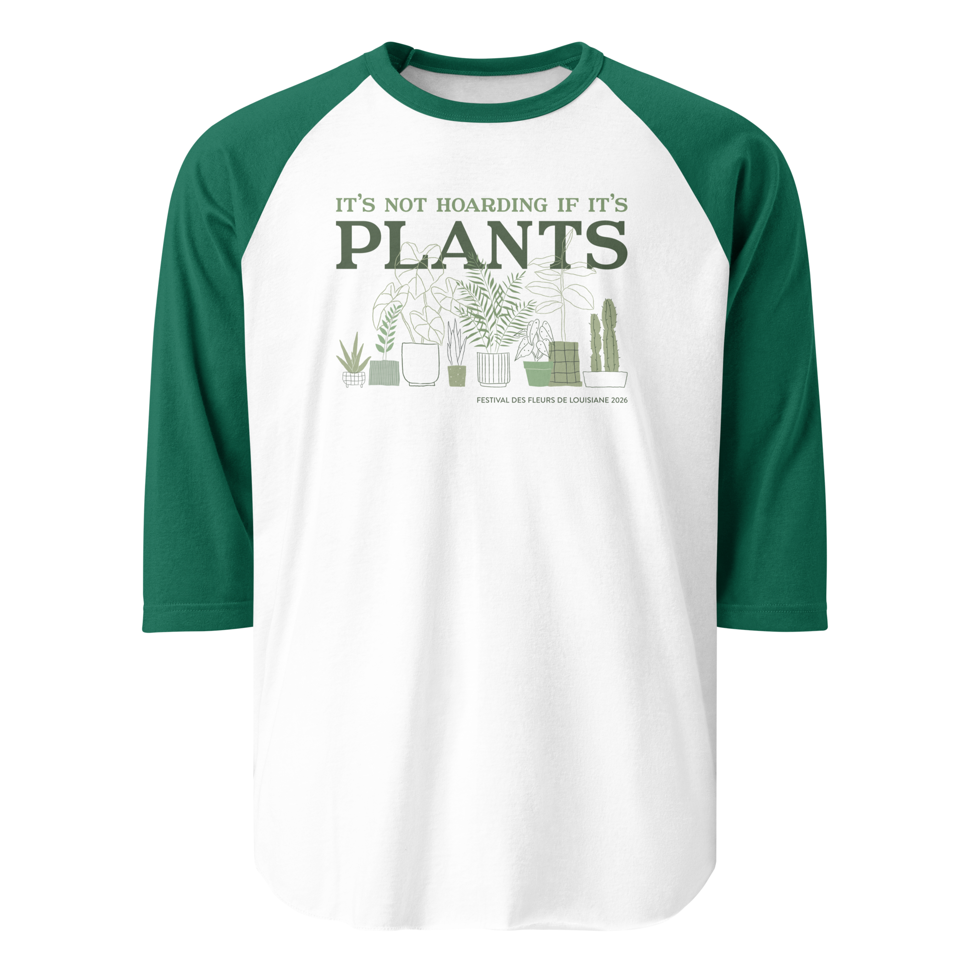 Hoarding Plants 3/4 Sleeve Raglan