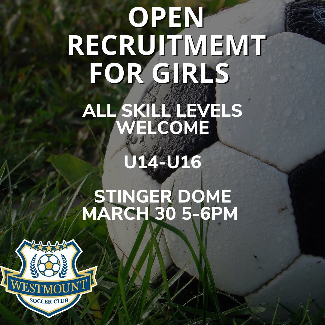 Can&rsquo;t wait to see you all on March 30th for tryouts! Feel free to bring a friend; all skill levels welcome! ⚽️🥅 link to register for tryouts : https://docs.google.com/forms/d/e/1FAIpQLSf7O1CBCn04F0s-QArmw_TMQsr4Z2CD7yNS_amX7qTKOu9DMg/viewform
