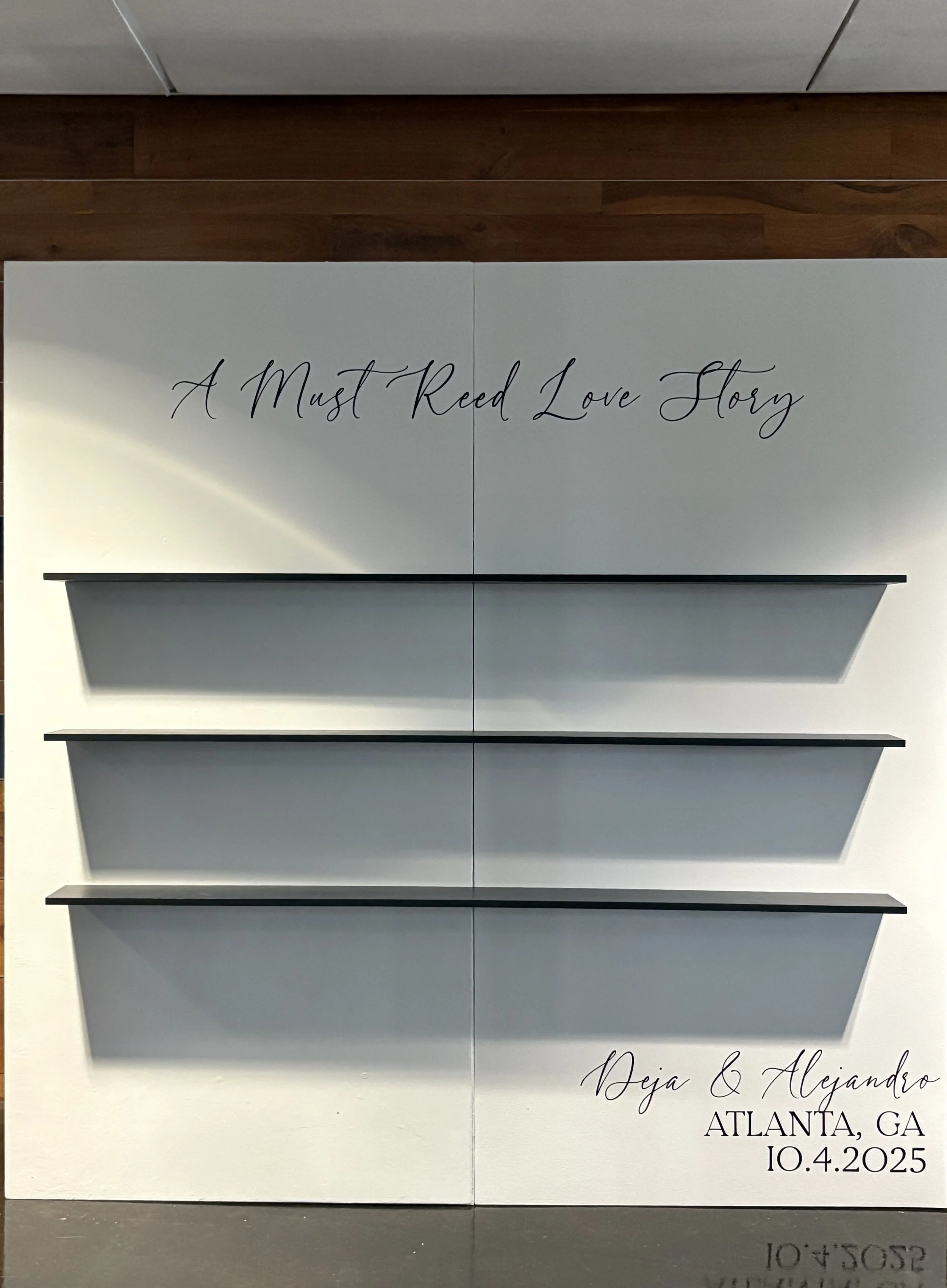 Bookshelf Wedding Seating Chart Togather Events Co