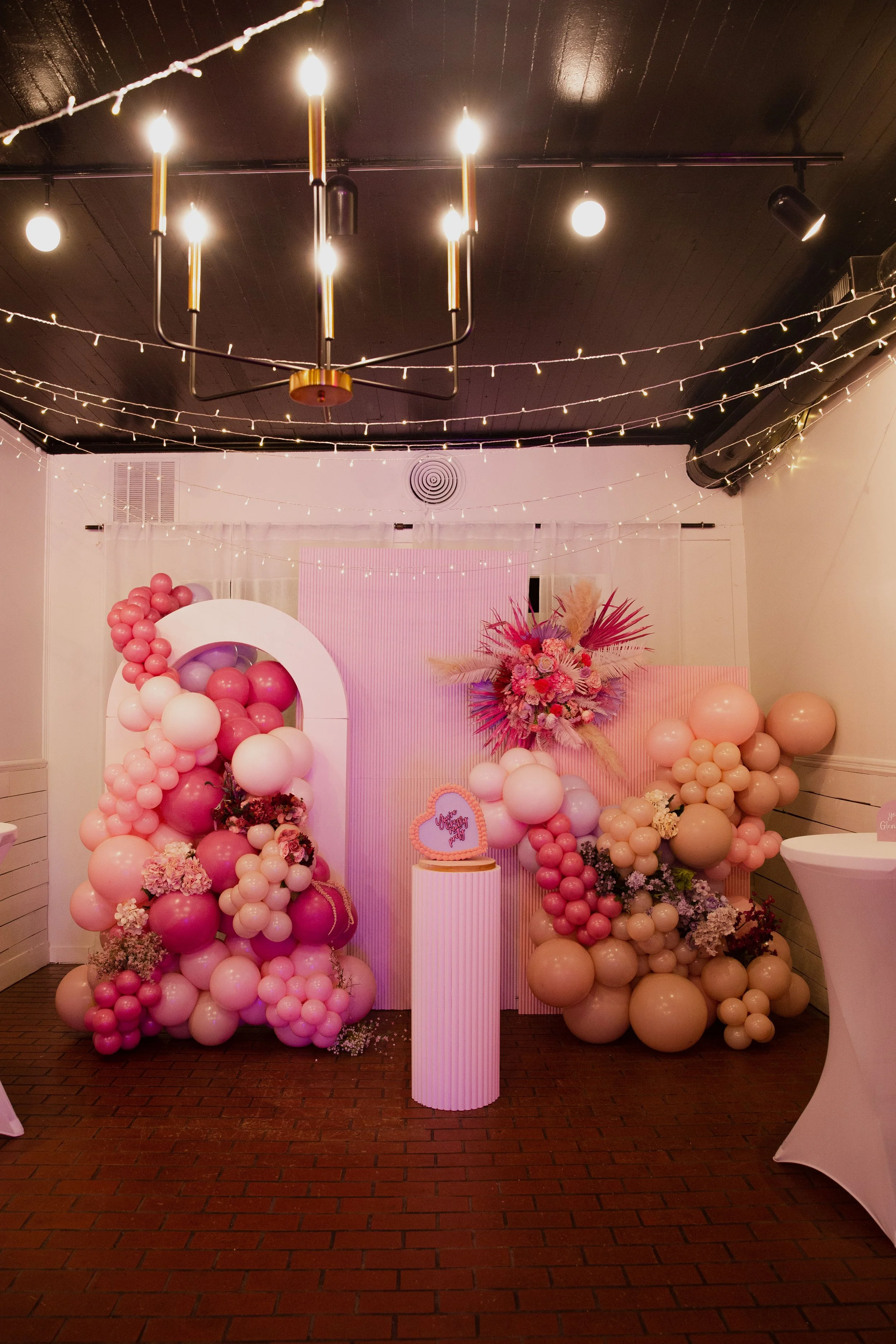 Valentines party backdrop Atlanta Togather Events Co