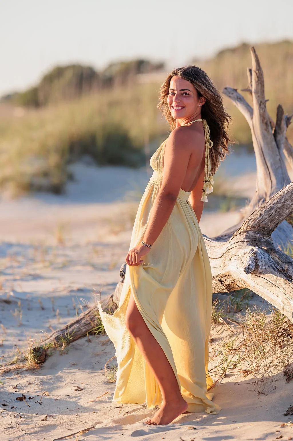 Tybee Island, Georgia, Senior Portrait Photography, Lisa Barksdale, a senior girl on the beach.
