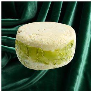 Pesto Chevre cheese wheel