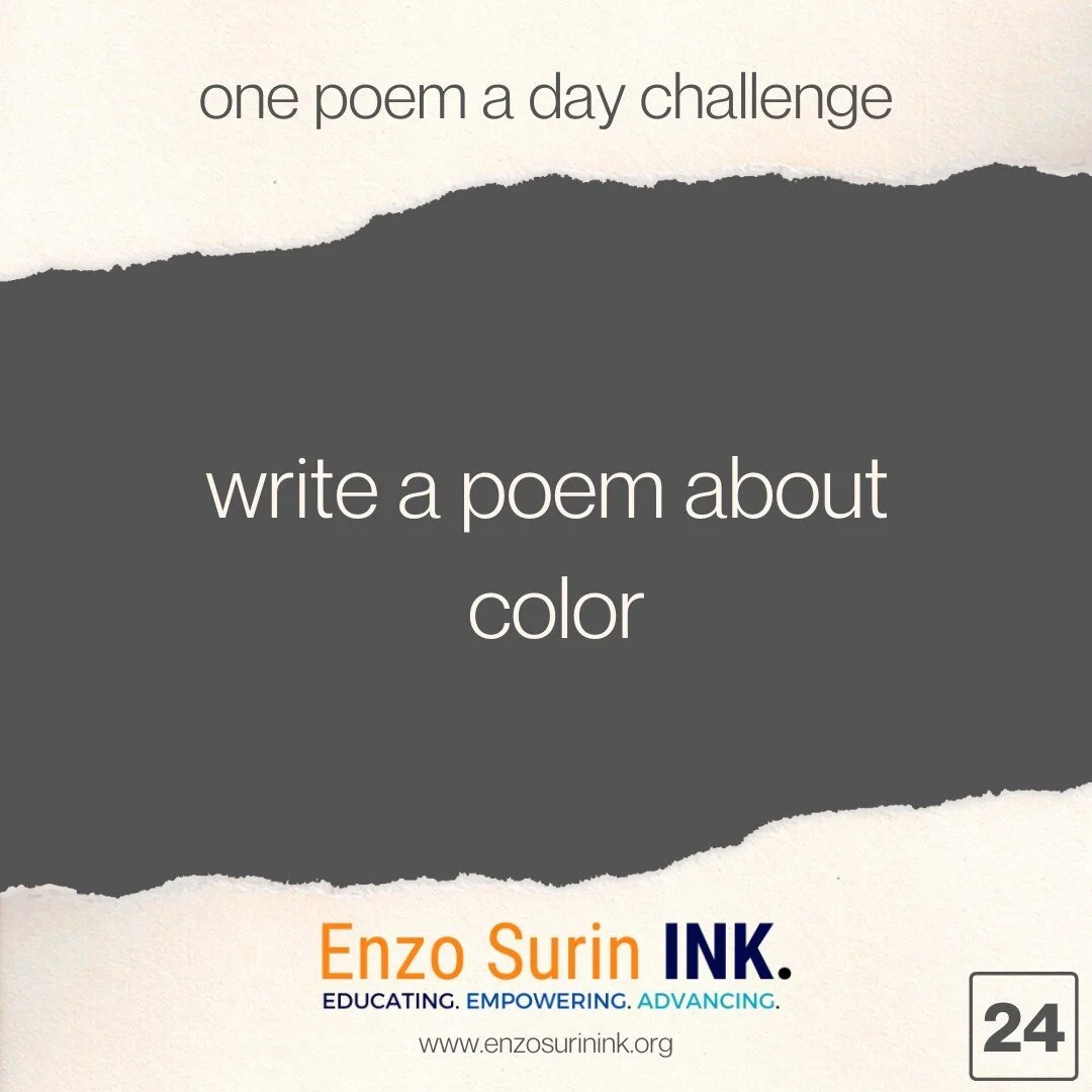 Today&rsquo;s assignment is to write a poem about color. You can write about how the color reminds you of something and what sort of emotions it evokes. The one thing that I want you to avoid is a poem that uses the cliche of &ldquo;feeling blue.&rdq