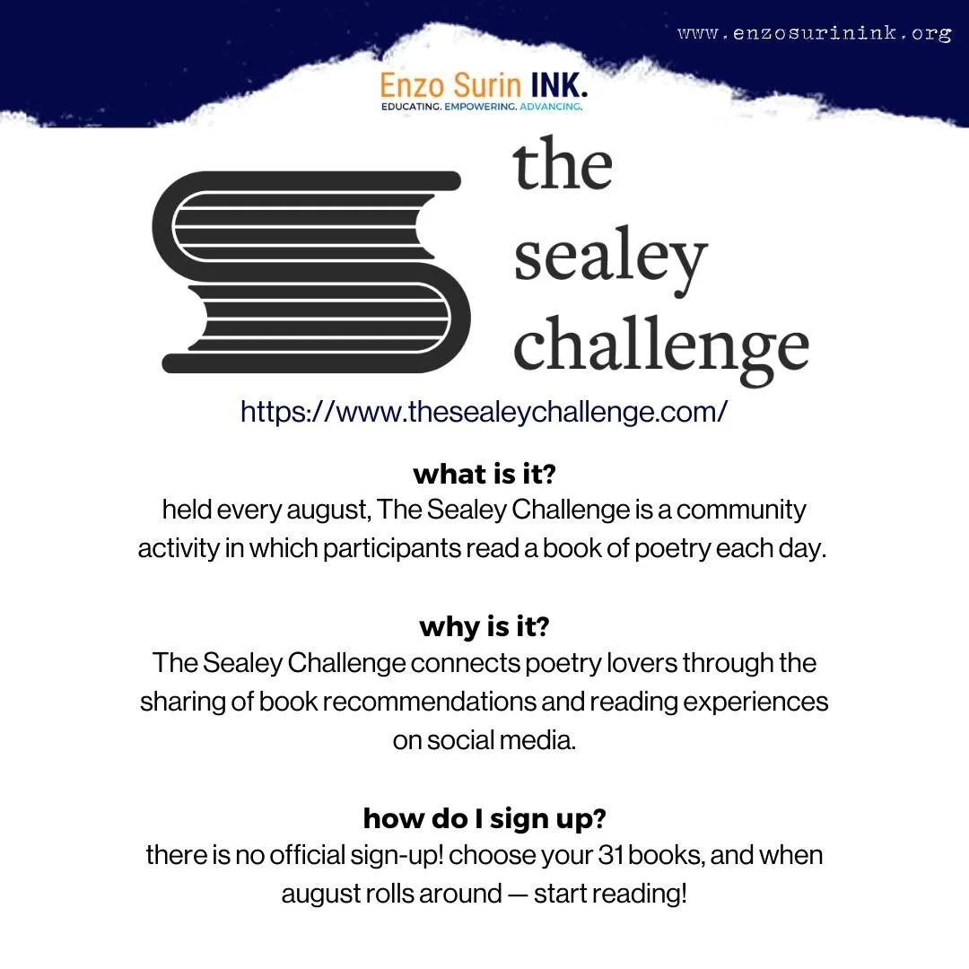Can you believe it is already mid-August? That means we&rsquo;re a little late getting into the Sealey Challenge this year. But if you&rsquo;re like me and love poetry and are often slower readers of poetry, it&rsquo;s more than okay to start now. 

