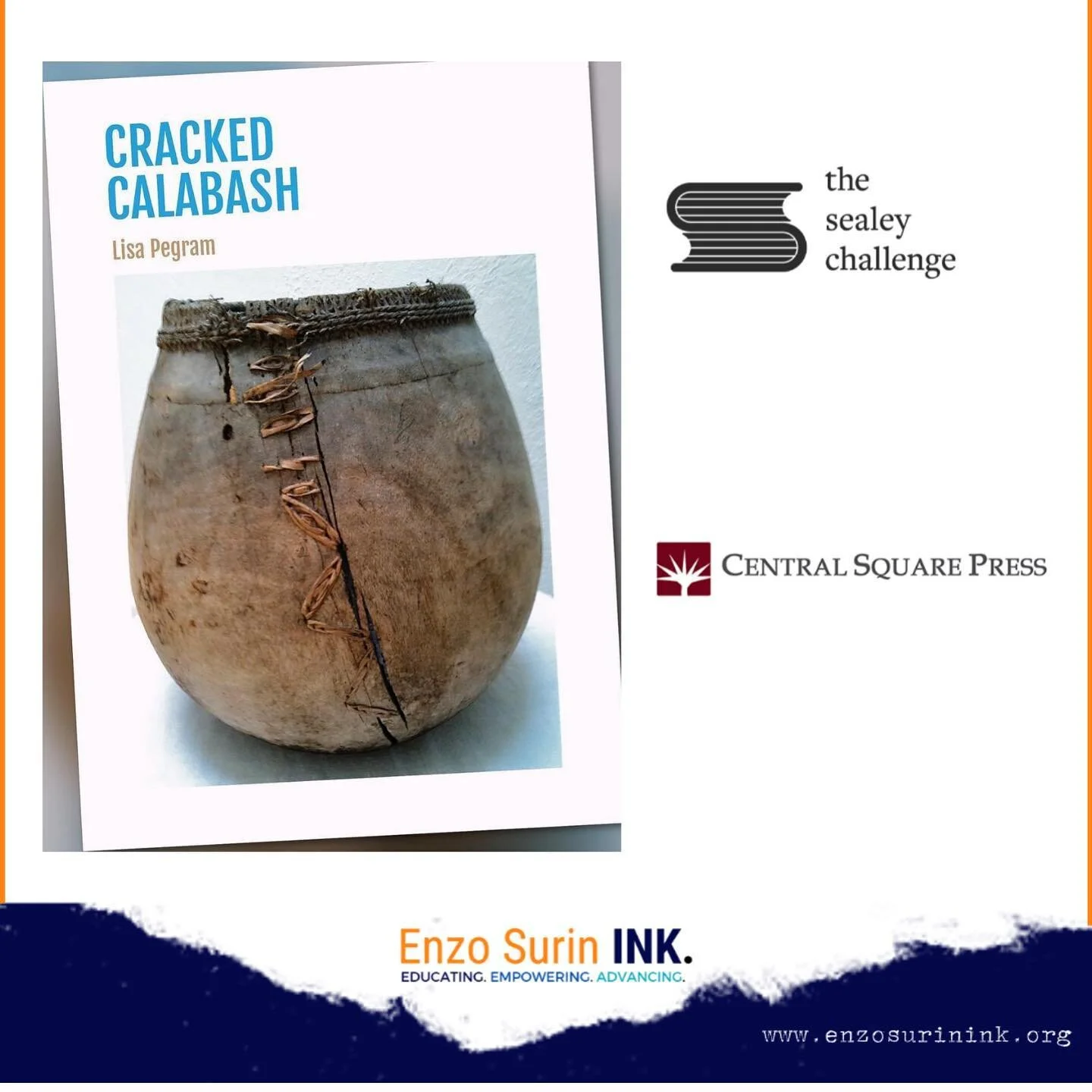 Throwback Thursday is the perfect day for today&rsquo;s selection of the #sealeychallenge. Lisa Pegram&rsquo;s @ladypcoq debut collection of poems, CRACKED CALABASH (@centralsquarepress), is a vessel of 13 poems that contemplates personal identity in