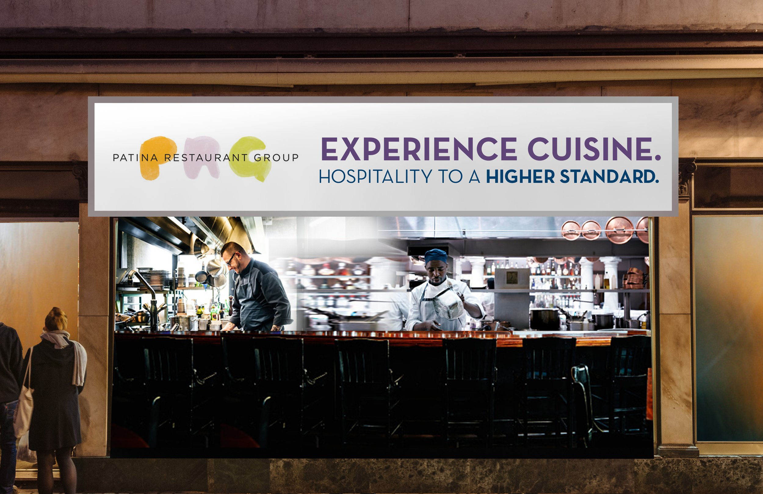 Street level pop-up resturant