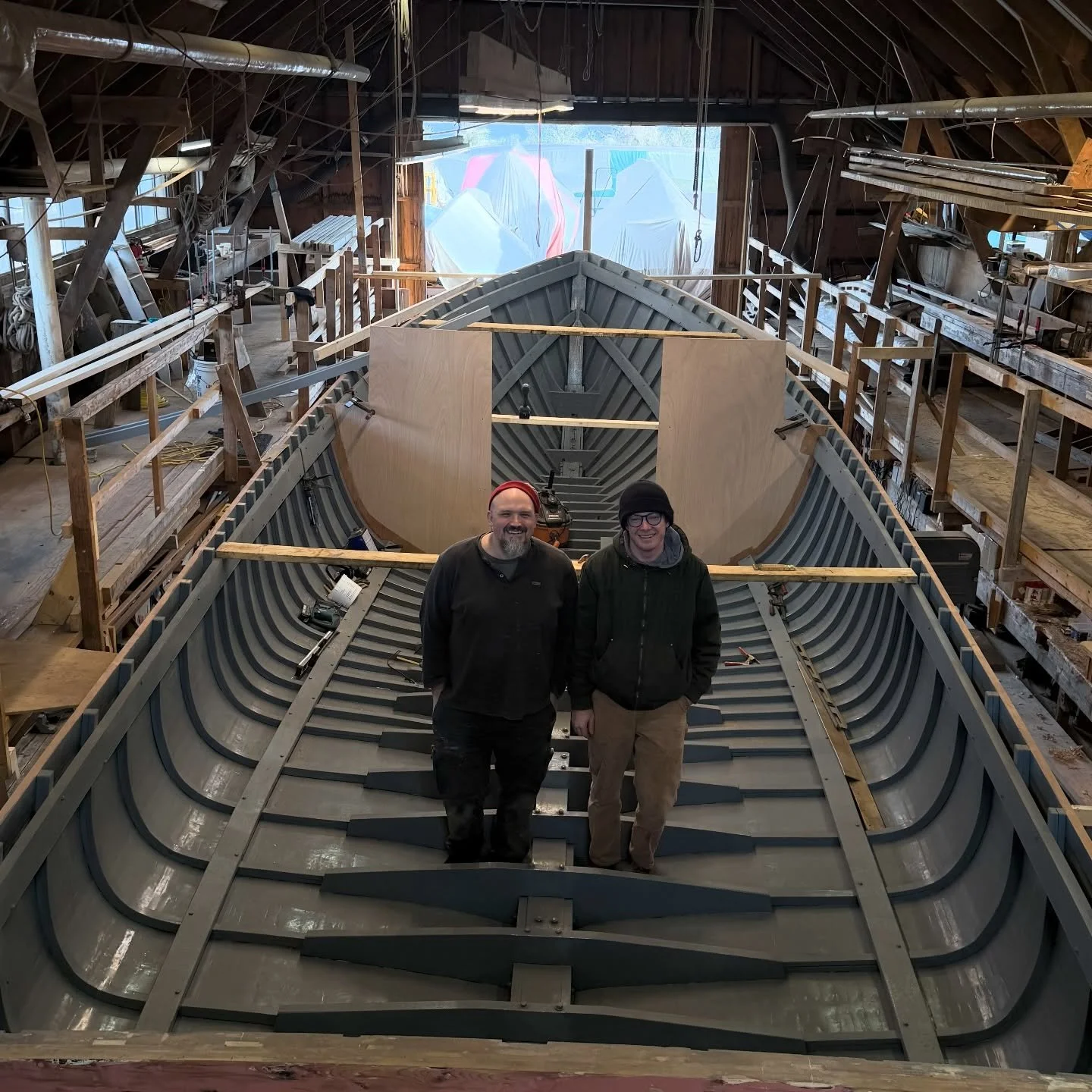 We are very excited to welcome Tory and Asa from @thelandingschool to G&amp;B as part of their two-week winter Inter-Program Activity Period (IPAP). During this off-campus program, they&rsquo;ll be working alongside us in the shop, gaining hands-on e