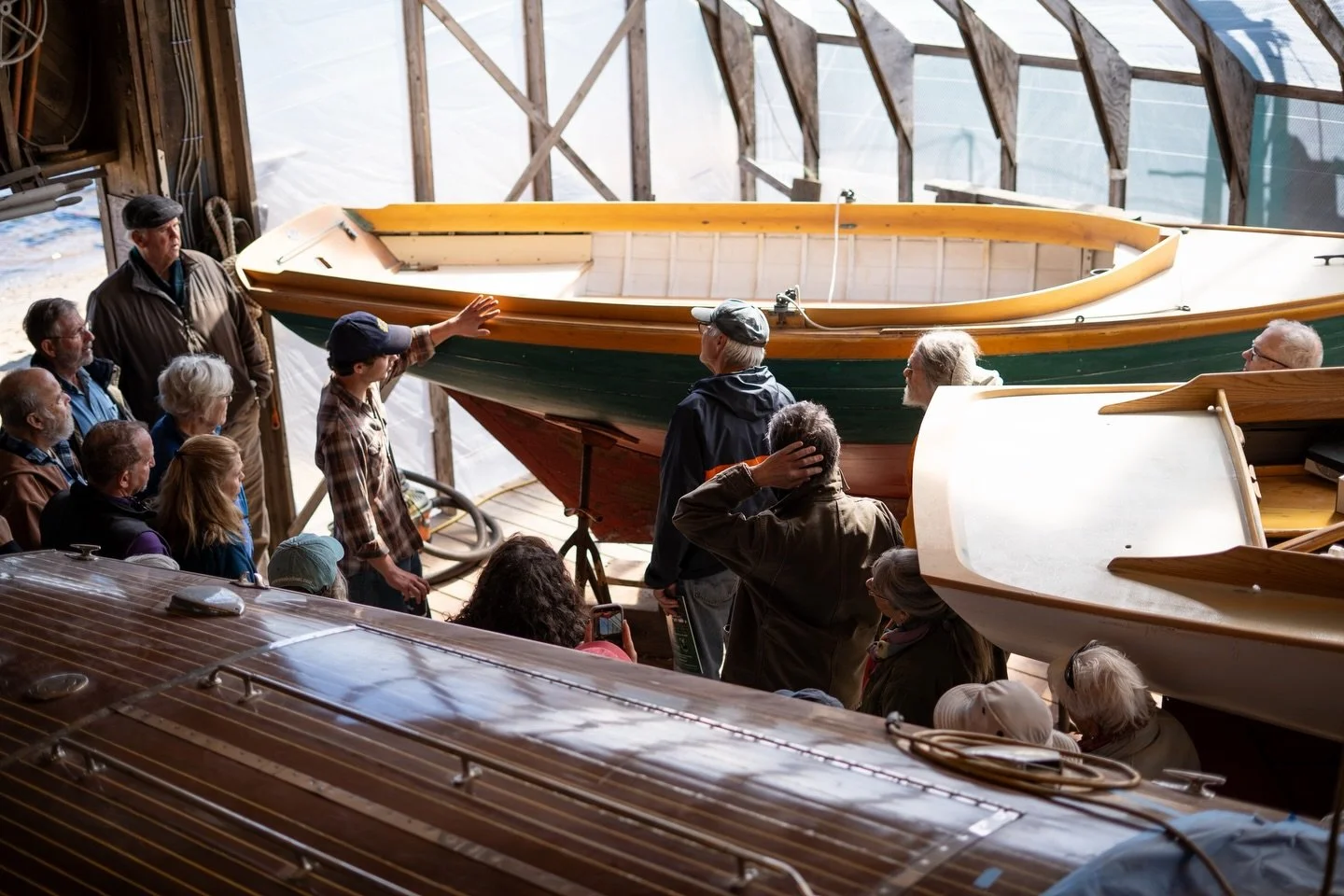 Thank you to everyone who joined us for our Boatyard Shop Talk this past Saturday!

It was a great morning sharing our winter projects, touring the yard, and talking boats over coffee &amp; pastries from @catboat_coffee.

📷 @lew_ch