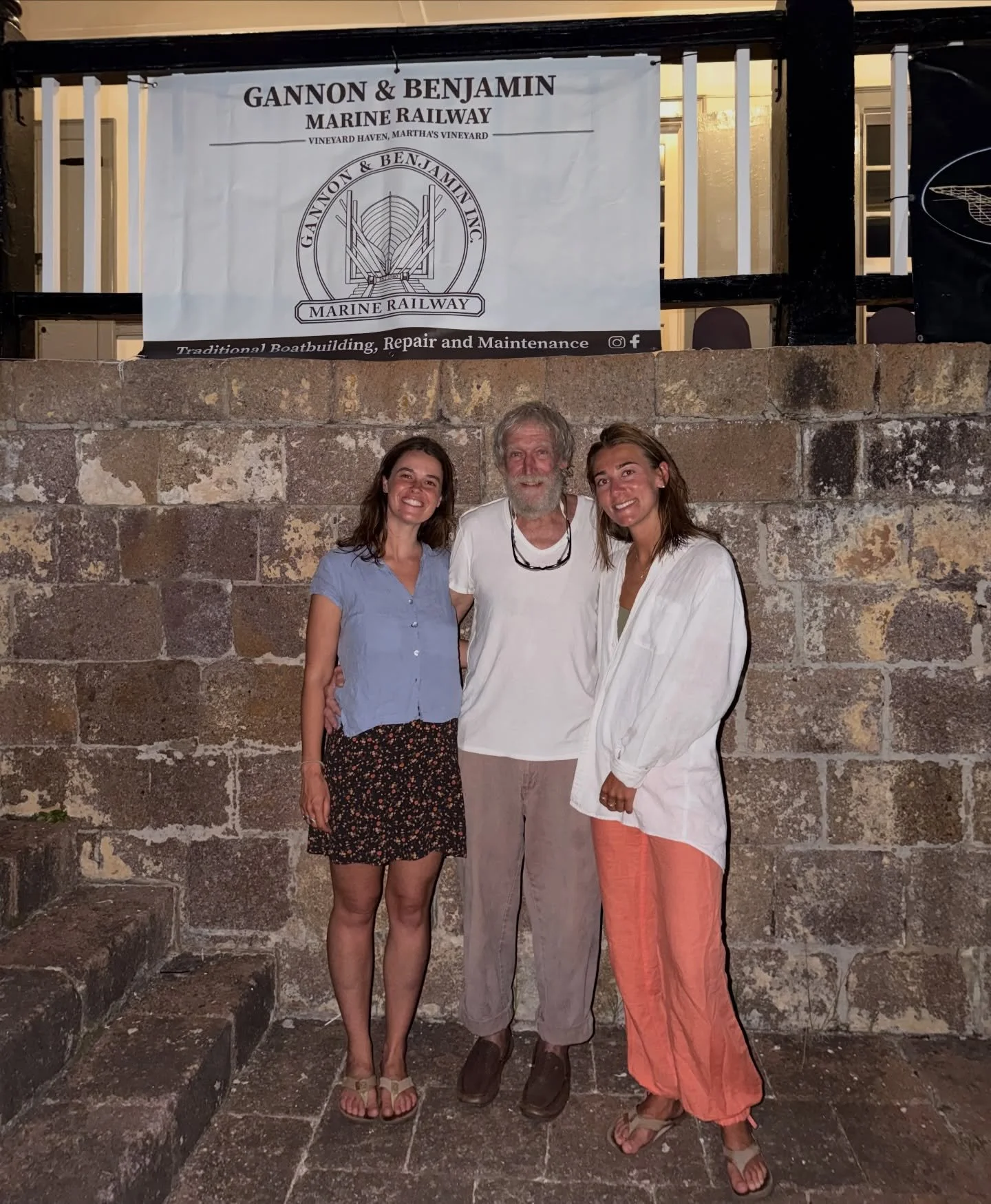 While only a few of the Gannon &amp; Benjamin crew are pictured here in Antigua at Classics - Kyra (finish team and rigging extraordinaire), Mary (the marketing department), and Ross (well&hellip; you all know Ross) - everyone at the yard is an accom