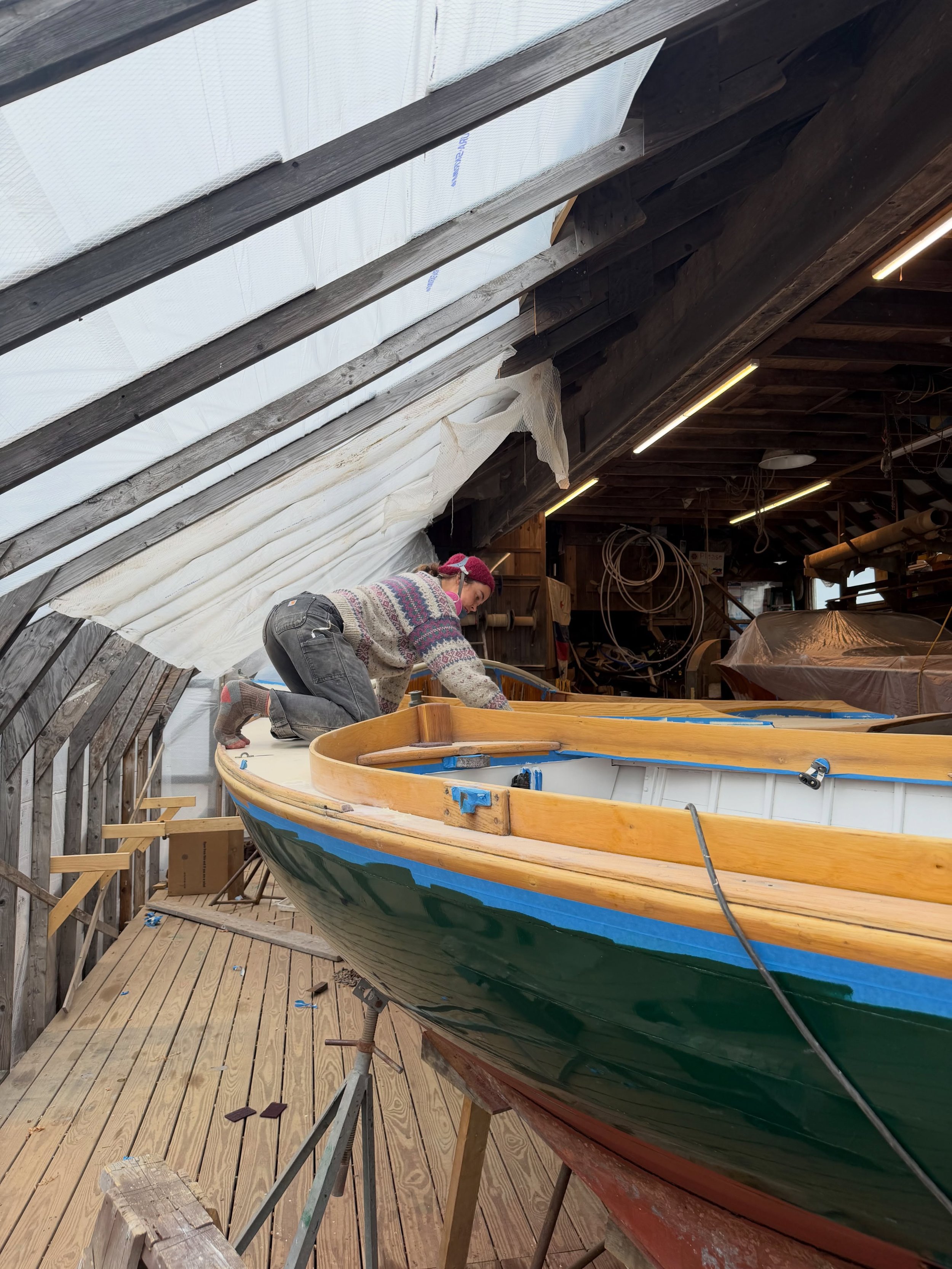 &rsquo;Tis the season for paint and varnish. Grateful for the crew that keeps these boats looking their best year after year. Couldn&rsquo;t do it without them.