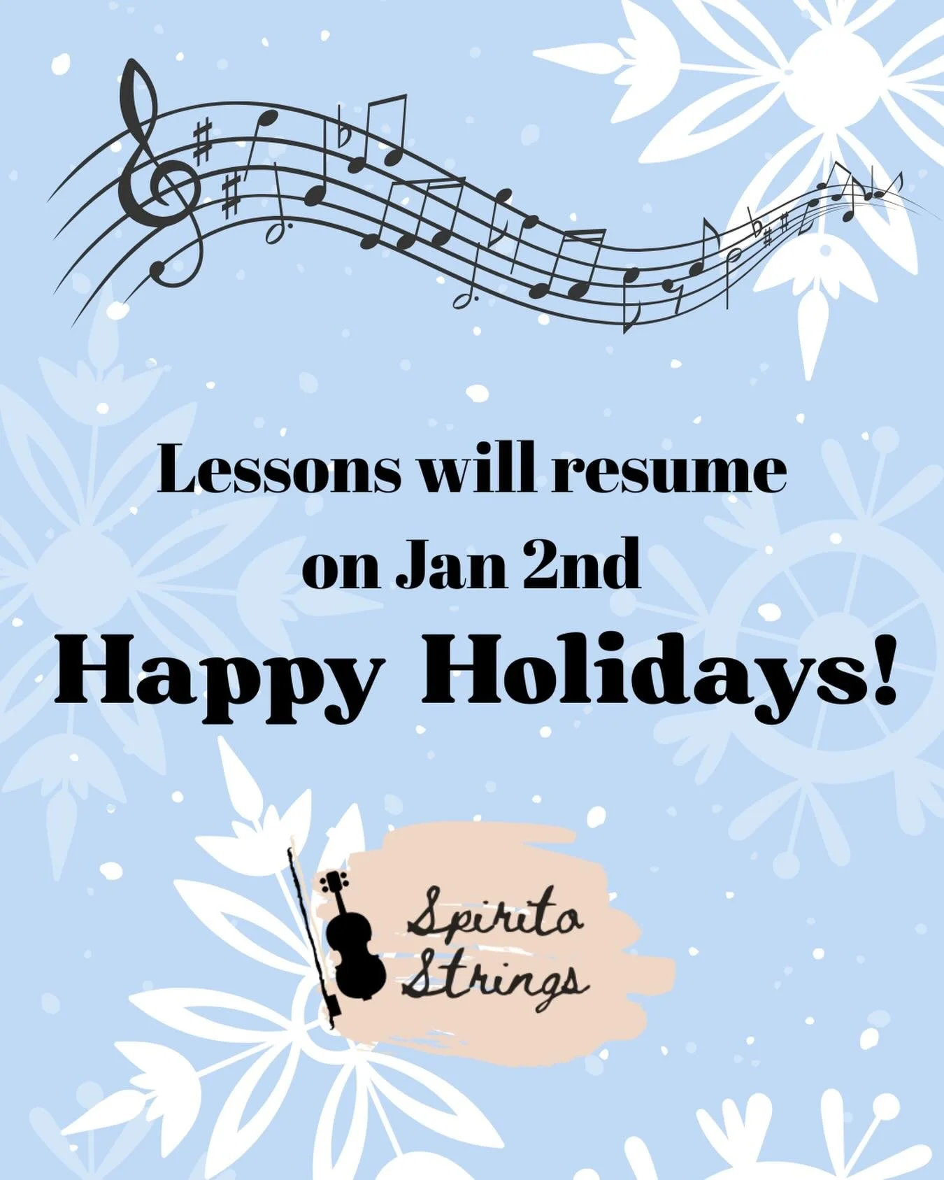 Looking forward to starting 2026 lessons on Jan 2nd!