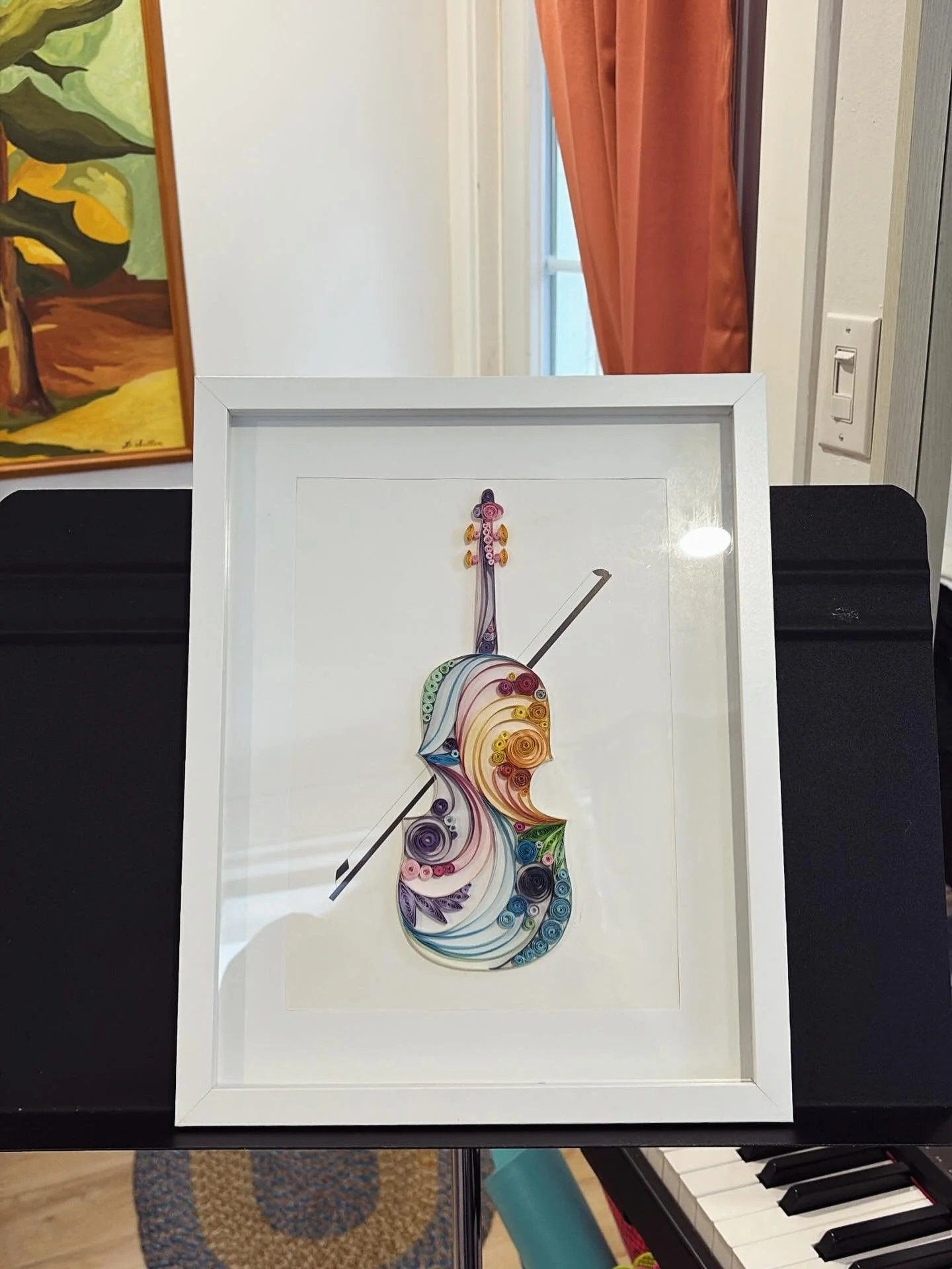 A beautiful work of art made by my student and her mom! Love it 💕🎻 @mijigifts