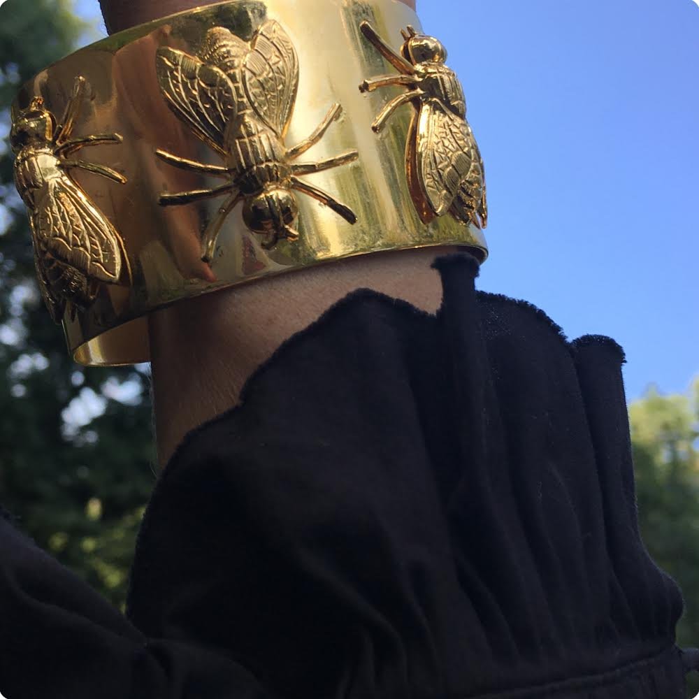 The Buzz | Gold Plated Brass Cuff | Jackie Heinsohn