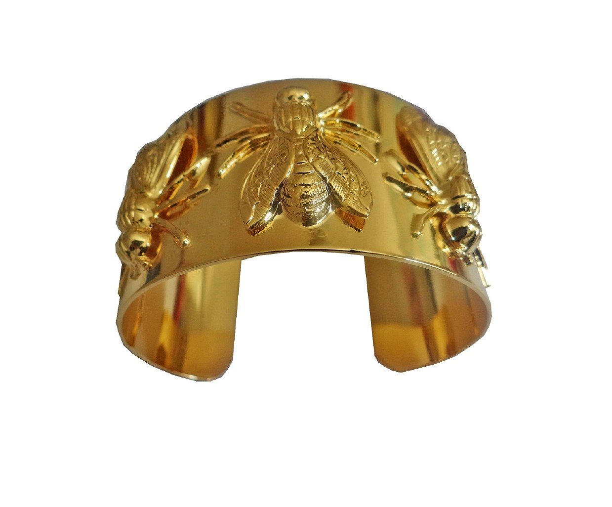 The Buzz | Gold Plated Brass Cuff | Jackie Heinsohn