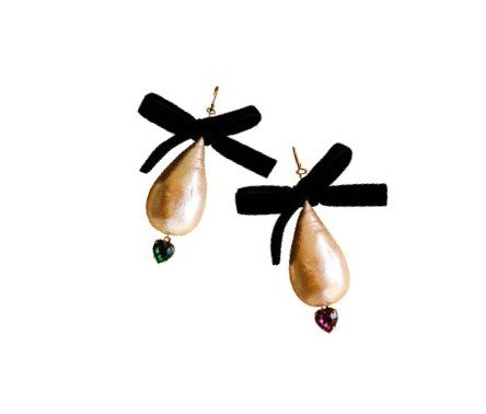 Pearlaholic | Large Cotton Pearl Earrings | Jackie Heinsohn