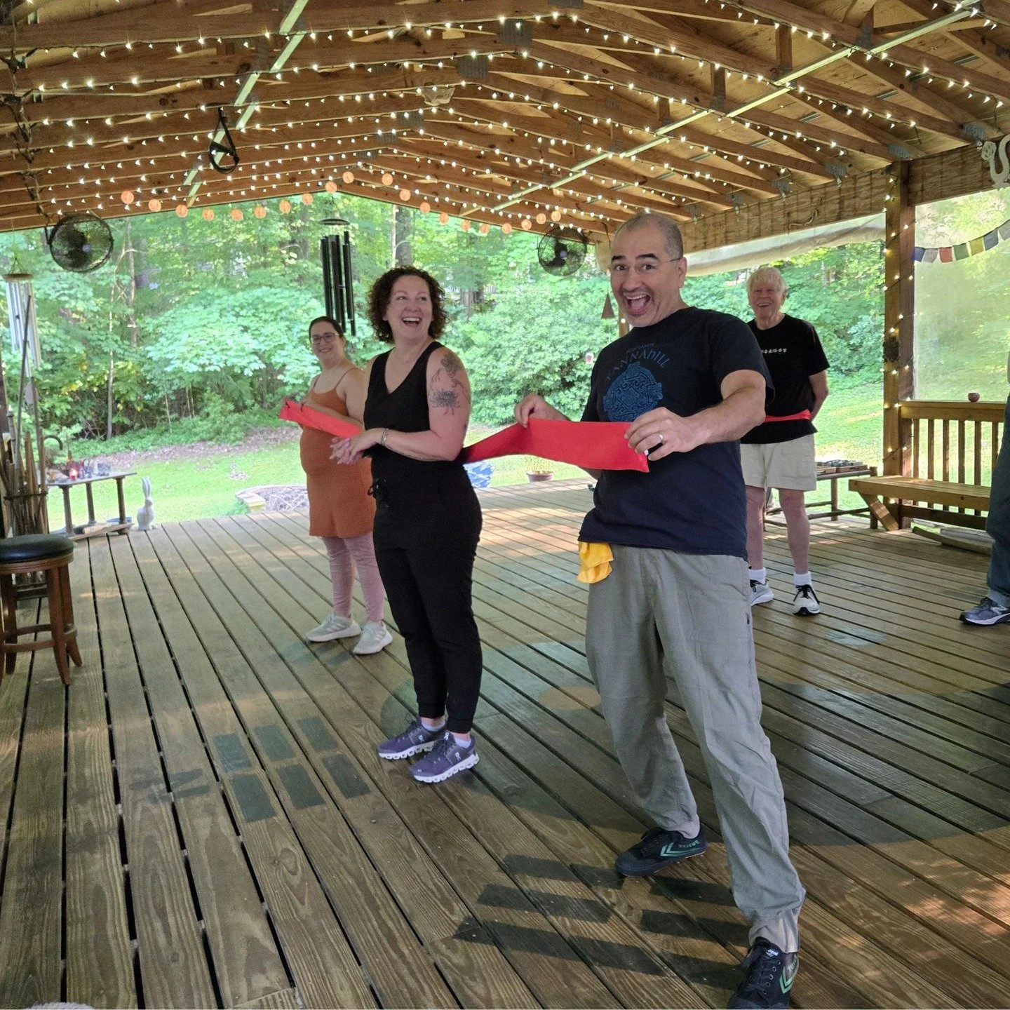 Allison Newby and Patrick King have recently elevated all their sister and brother classmates by achieving the rank of Senior Student and earning their red sashes!

Allison Newby followed closely on Patrick&rsquo;s heels, completing her red sash test
