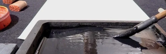 Chinese Calligraphy ink and brush